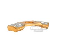 BrickRaiders Minifigure Bodywear Pointed Shoulder Armour METALLIC GOLD