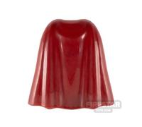 BrickRaiders Minifigure Bodywear Rigid Cape DARK RED