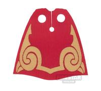BrickRaiders Minifigure Cape Fantasy Cape DARK RED