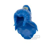 BrickRaiders Minifigure Hair Fantasy Long with Ponytail BLUE