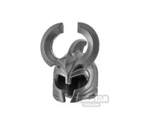 BrickRaiders Minifigure Headgear Asgard Warrior Helmet PEARL DARK GRAY