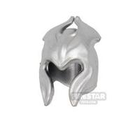 BrickRaiders Minifigure Headgear Elven Guard Helmet METALLIC SILVER