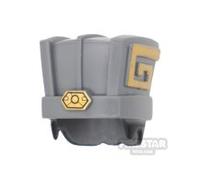 BrickRaiders Minifigure Headgear Fantasy Hat with Short Hair DARK BLUEISH GRAY