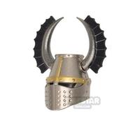 BrickRaiders Minifigure Headgear Fantasy Knights Helmet METALLIC SILVE