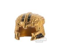 BrickRaiders Minifigure Headgear SH Titan Warlord Helmet v1 METALLIC GOLD