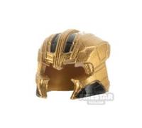 BrickRaiders Minifigure Headgear SH Titan Warlord Helmet v2 METALLIC GOLD