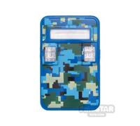 BrickRaiders Minifigure Shield Army Camo Riot Shield BLUE