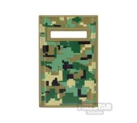 BrickRaiders Minifigure Shield Army Camo Riot Shield OLIVE GREEN