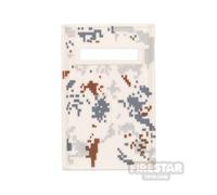 BrickRaiders Minifigure Shield Army Camo Riot Shield WHITE