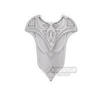 BrickRaiders Minifigure Shield Elven Guard Shield METALLIC SILVER