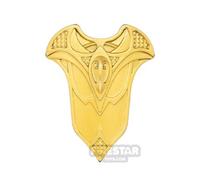 BrickRaiders Minifigure Shield Elven Warrior Shield METALLIC GOLD