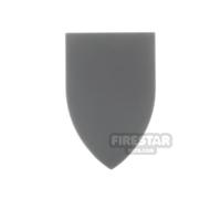 BrickRaiders Minifigure Shield Plain Knight Shield DARK GRAY