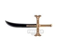 BrickRaiders Minifigure Weapon Anime Pirate Sword BLACK