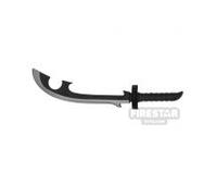 BrickRaiders Minifigure Weapon Anime Sword with Curved Blade BLACK