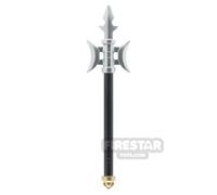 BrickRaiders Minifigure Weapon Chinese Military Spear METALLIC SILVER