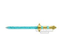 BrickRaiders Minifigure Weapon Demon Hunting Sword TRANS LIGHT BLUE