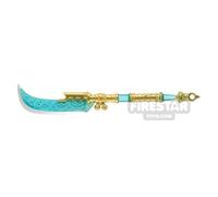 BrickRaiders Minifigure Weapon Demon Hunting Woldo TRANS LIGHT BLUE