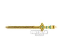 BrickRaiders Minifigure Weapon Fantasy Sword METALLIC GOLD