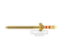 BrickRaiders Minifigure Weapon Fantasy Sword METALLIC GOLD