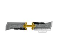 BrickRaiders Minifigure Weapon SH Double-Edged Sword FLAT SILVER