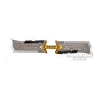 BrickRaiders Minifigure Weapon SH Double-Edged Sword METALLIC SILVER