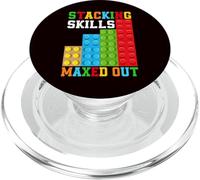 Bricks Blocks - Stacking Skills Maxed Out PopSockets PopGrip for MagSafe