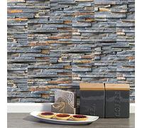 Bricks Effect Wall Sticker for TV Walls/Sofa Background Bedroom Kitchen Bathroom Wall Decor,Tile Transfers Sticker for Home Decor, Peel & Stick self-Adhesive Splashback Tile Decals, 54 pcs