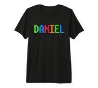 Bricks Theme Daniel Boys Name Custom Preschool Blocks Premium T-Shirt