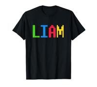 Bricks Theme LIAM Boys Name Custom Preschool Blocks Birthday T-Shirt