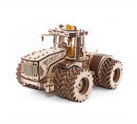 Bricksdiytoy 3D K-7M Tractor Model Kit, Premium Wooden DIY Agricultural Machinery Assembly, High Difficulty Precision Engineering Gift for Adults, Realistic Farm Vehicle Vintage Decor, 596 Pcs