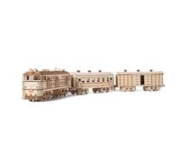 Bricksdiytoy 3D Wooden Assembly Train Mechanical Transmission Model (Dynamic Standard Kit Version/2313PCS)