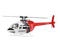 Bricksdiytoy FLYWING Bell-206-V3 2.4G 6CH Scale RC Military Helicopter, Support H1 Flight Controller & GPS Positioning, 4 Advanced Flight Modes, High-Precision Training Model for Adults (RNP Version)