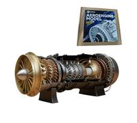 Bricksdiytoy SKYMECHMAN 1/20 WS-15 Turbofan Fighter Engine Model, 150+ PCS High-Precision 3D Printed Replica, Luxury Gift Box for Aviation Enthusiasts & Adult Collectors