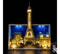 BrickSoul Advanced RC Light Kit for 21064 Paris - City of Love Building Set | Upgraded Wireless ON/Off & Dimming & Zonal Lighting with Hidden Cable Tech (21064 Set NOT Included)
