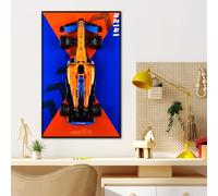 BrickSoul Display W ible with 42141 Technic McLaren Formula 1 2022 Replica Race Car Building Set, Space-Saving Adult Collectibles for Car Wall Mount Display Lovers, Only Frame(31.5x19.7in)