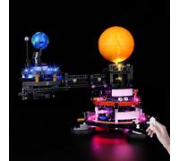 BrickSoul LED Light Kit Compatible with LEGO 42179, Adjustable Brightness Lighting Kits Compatible with Technic Planet Earth and Moon in Orbit Building, Lights Only (Model Not Included), Touch Version