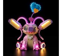 BrickSoul LED Light Kit Compatible with Lego 43257, Adjustable Brightness Lighting Kits Compatible with Lilo & Stitch Angel, Lights Only (Model Not Included), Great Gift for DIY Fans, Touch Version