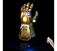 BrickSoul LED Light Kit Compatible with Lego 76191, Adjustable Brightness Lighting Kits Compatible with Marvel Infinity Gauntlet Set for Thanos Glove, Lights Only (Model Not Included), Touch Version