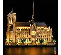 BrickSoul LED RC Light Kit Compatible with Lego 21061, Adjustable Lighting Mode Kits Compatible with Architecture Notre-Dame de Paris, Lights Only (Model Not Included), RC Version