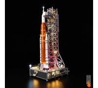 BrickSoul LED RC Light Kit with Sound Compatible with Lego 10341, Adjustable Lighting Mode Kits Compatible with NASA Artemis Space Launch System, Lights Only (Model Not Included), RC Sound Version