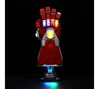 BrickSoul Light Kit for Lego Nano Infinity Gauntlet 76223 Set, Light Only | Upgrade Design Lighting Accessories for Infinity Gauntlet Model Display & Gifting (76223 Model Not Included)