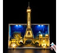 BrickSoul Upgrade Light Kit for Lego 21064 Paris - City of Love Building Set | with ON/Off & Dimmer Switch & Hidden Cable Tech | Easy Install Lighting Set (21064 Set NOT Included)