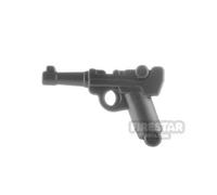 BrickTactical Minifigure Firearm Luger Pistol GUNMETAL