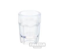 BrickWarriors Minifigure Accessory Faceted Tumbler Glass TRANS CLEAR