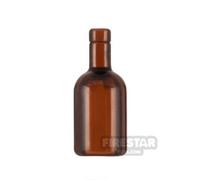 BrickWarriors Minifigure Accessory Round Bottle TRANS BROWN