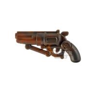 BrickWarriors Minifigure Firearm Ghoul Revolver Rust BROWN