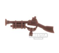 BrickWarriors Minifigure Firearm Steampunk Rifle BROWN