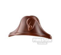 BrickWarriors Minifigure Headgear Bicorn REDDISH BROWN