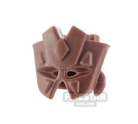 BrickWarriors Minifigure Headgear Tribal Mask BROWN