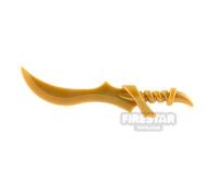 BrickWarriors Minifigure Weapon Elf Sword PEARL GOLD